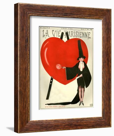 1920s France La Vie Parisienne Magazine Cover-null-Framed Giclee Print