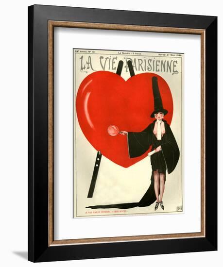 1920s France La Vie Parisienne Magazine Cover-null-Framed Giclee Print