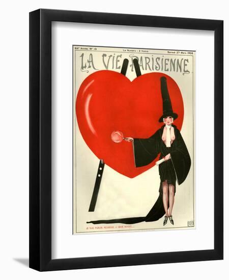 1920s France La Vie Parisienne Magazine Cover-null-Framed Giclee Print