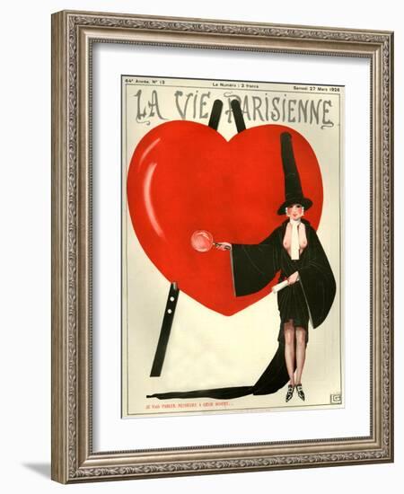 1920s France La Vie Parisienne Magazine Cover-null-Framed Giclee Print