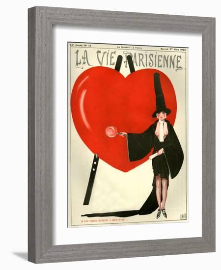 1920s France La Vie Parisienne Magazine Cover-null-Framed Giclee Print