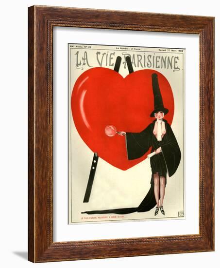 1920s France La Vie Parisienne Magazine Cover-null-Framed Giclee Print