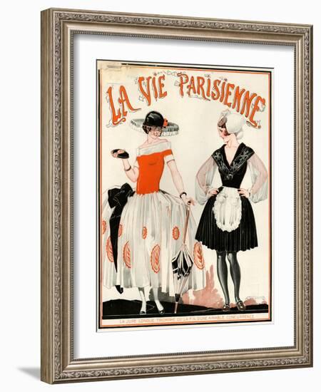 1920s France La Vie Parisienne Magazine Cover-null-Framed Giclee Print