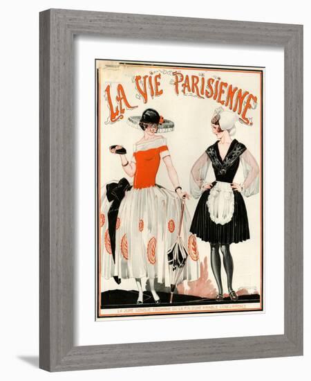 1920s France La Vie Parisienne Magazine Cover-null-Framed Giclee Print