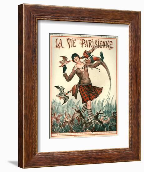 1920s France La Vie Parisienne Magazine Cover-null-Framed Giclee Print