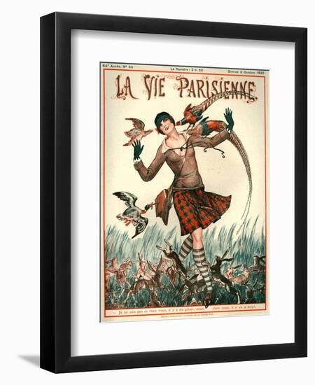 1920s France La Vie Parisienne Magazine Cover-null-Framed Giclee Print