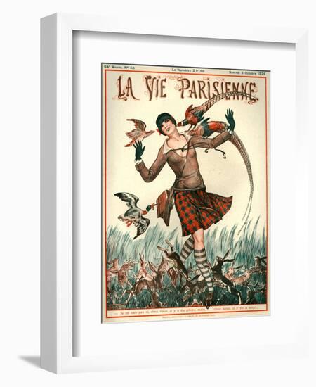 1920s France La Vie Parisienne Magazine Cover-null-Framed Giclee Print