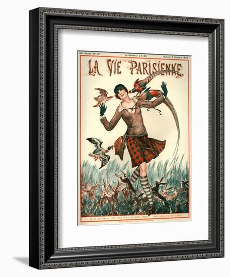 1920s France La Vie Parisienne Magazine Cover-null-Framed Giclee Print