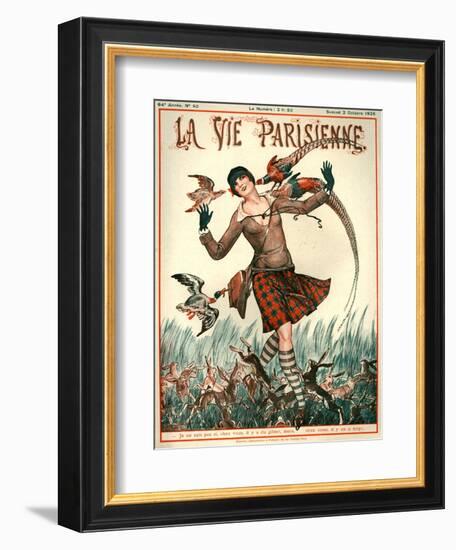 1920s France La Vie Parisienne Magazine Cover-null-Framed Giclee Print