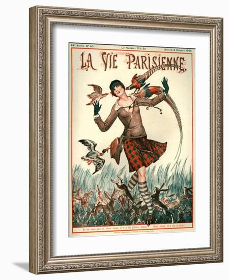 1920s France La Vie Parisienne Magazine Cover-null-Framed Giclee Print