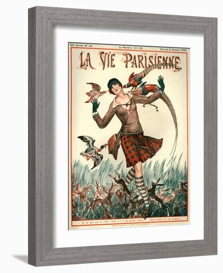 1920s France La Vie Parisienne Magazine Cover-null-Framed Giclee Print