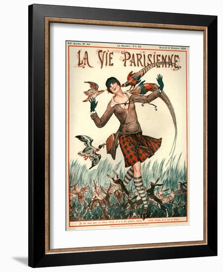 1920s France La Vie Parisienne Magazine Cover-null-Framed Giclee Print