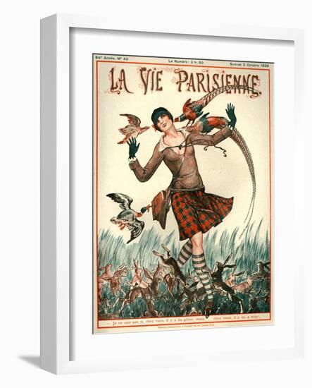 1920s France La Vie Parisienne Magazine Cover-null-Framed Giclee Print