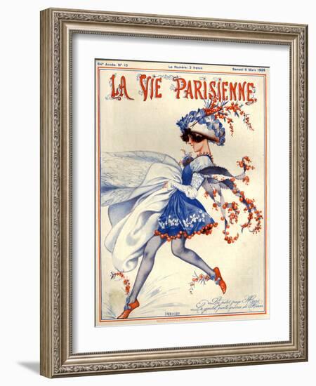 1920s France La Vie Parisienne Magazine Cover-null-Framed Giclee Print