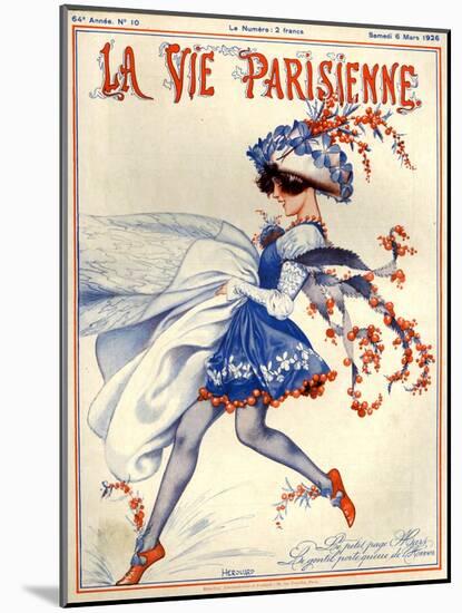 1920s France La Vie Parisienne Magazine Cover-null-Mounted Giclee Print