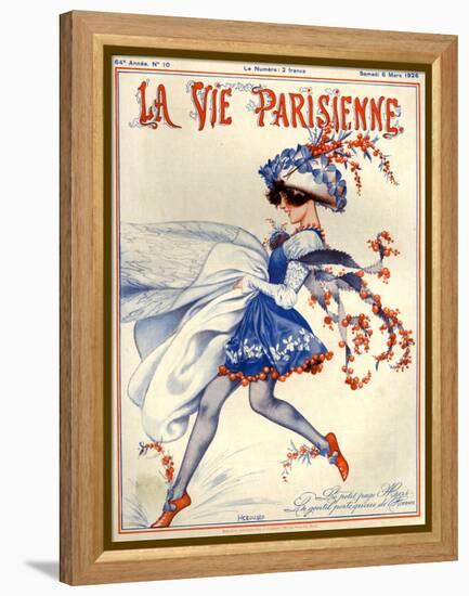 1920s France La Vie Parisienne Magazine Cover-null-Framed Premier Image Canvas