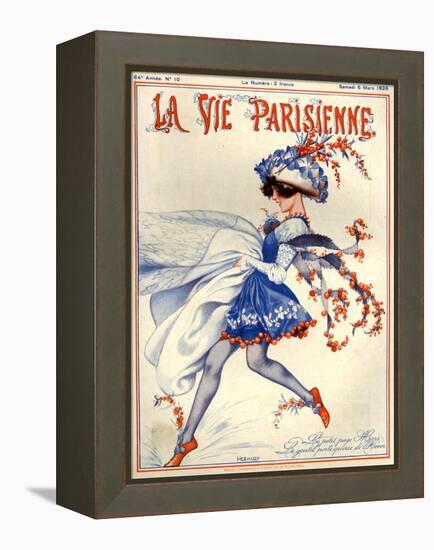 1920s France La Vie Parisienne Magazine Cover-null-Framed Premier Image Canvas