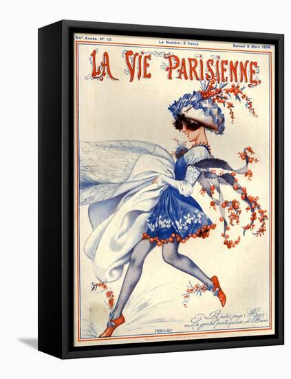 1920s France La Vie Parisienne Magazine Cover-null-Framed Premier Image Canvas