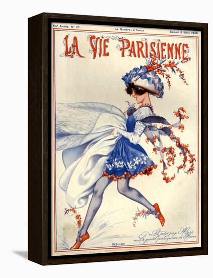 1920s France La Vie Parisienne Magazine Cover-null-Framed Premier Image Canvas