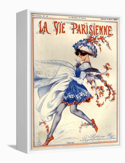 1920s France La Vie Parisienne Magazine Cover-null-Framed Premier Image Canvas