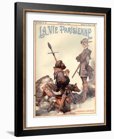 1920s France La Vie Parisienne Magazine Cover-null-Framed Giclee Print