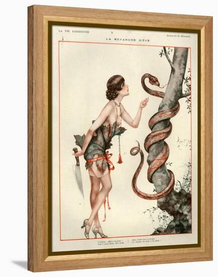 1920s France La Vie Parisienne Magazine Plate - La Revanche D'Eve-null-Framed Premier Image Canvas