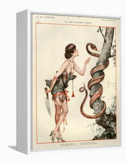 1920s France La Vie Parisienne Magazine Plate - La Revanche D'Eve-null-Framed Premier Image Canvas