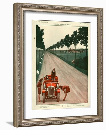 1920s France La Vie Parisienne Magazine Plate-null-Framed Giclee Print