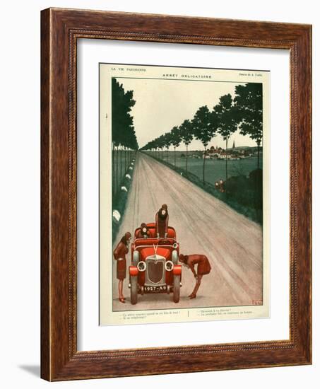 1920s France La Vie Parisienne Magazine Plate-null-Framed Giclee Print