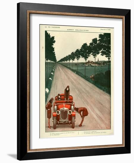 1920s France La Vie Parisienne Magazine Plate-null-Framed Giclee Print