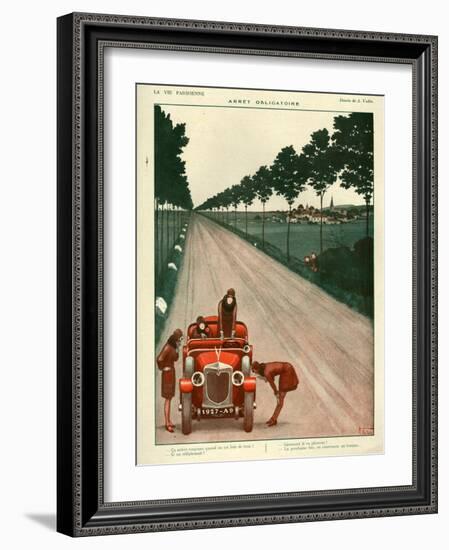 1920s France La Vie Parisienne Magazine Plate-null-Framed Giclee Print