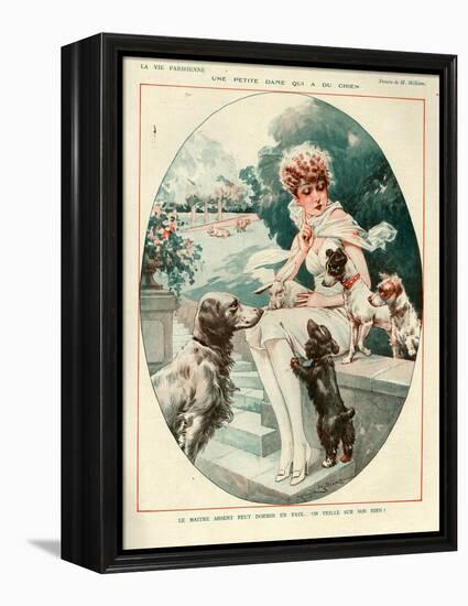 1920s France La Vie Parisienne Magazine Plate-null-Framed Premier Image Canvas