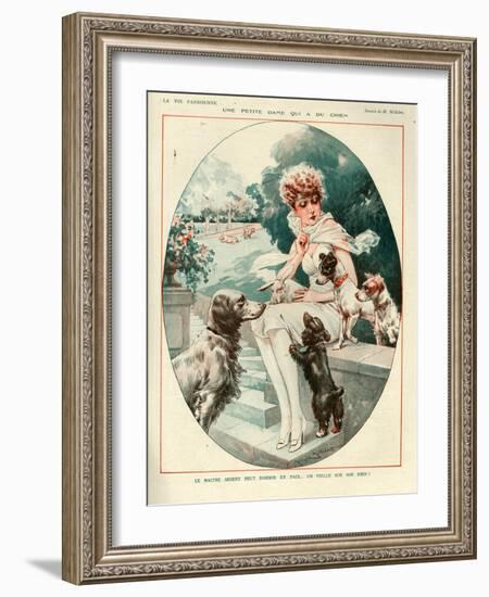 1920s France La Vie Parisienne Magazine Plate-null-Framed Giclee Print