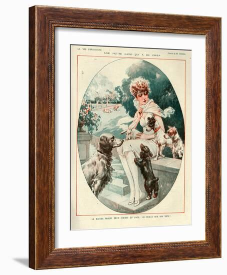 1920s France La Vie Parisienne Magazine Plate-null-Framed Giclee Print