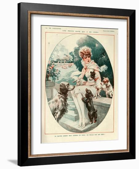 1920s France La Vie Parisienne Magazine Plate-null-Framed Giclee Print
