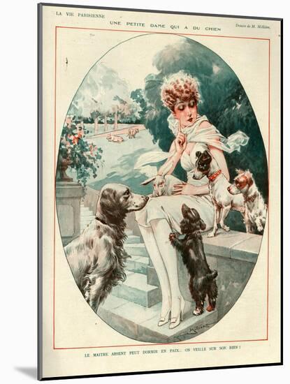 1920s France La Vie Parisienne Magazine Plate-null-Mounted Giclee Print