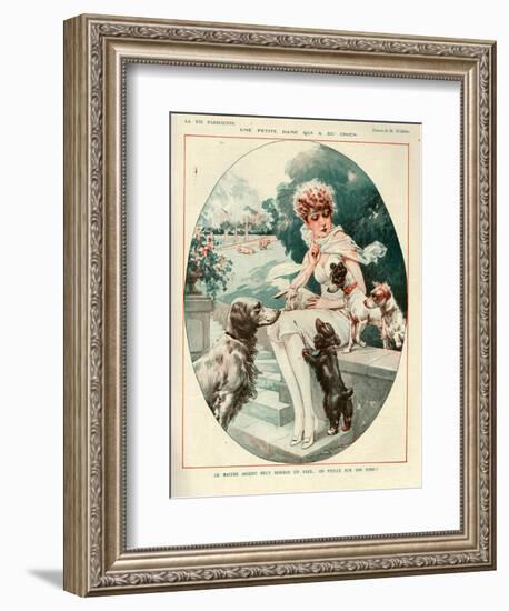 1920s France La Vie Parisienne Magazine Plate-null-Framed Giclee Print