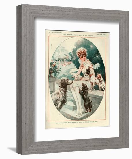 1920s France La Vie Parisienne Magazine Plate-null-Framed Giclee Print