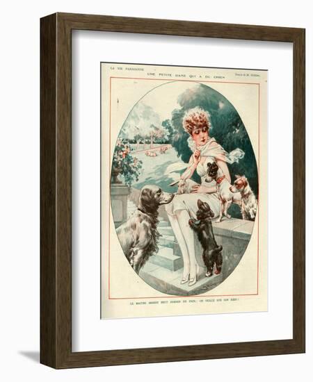 1920s France La Vie Parisienne Magazine Plate-null-Framed Giclee Print