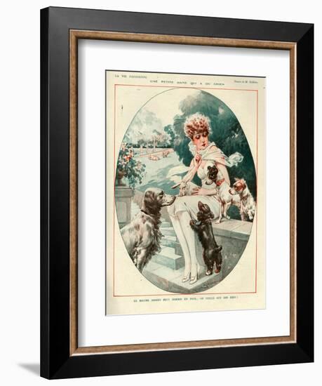 1920s France La Vie Parisienne Magazine Plate-null-Framed Giclee Print