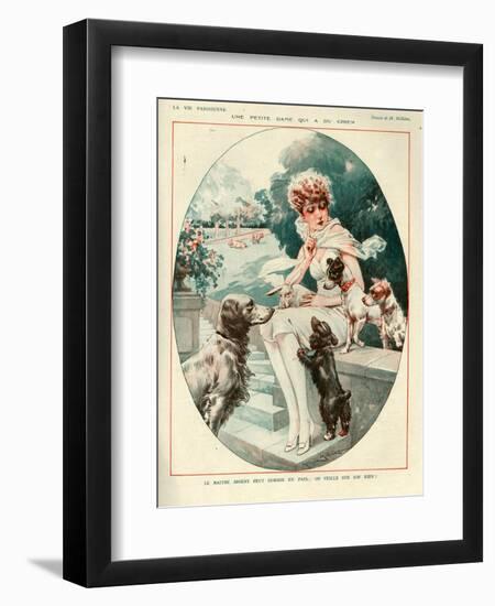 1920s France La Vie Parisienne Magazine Plate-null-Framed Giclee Print