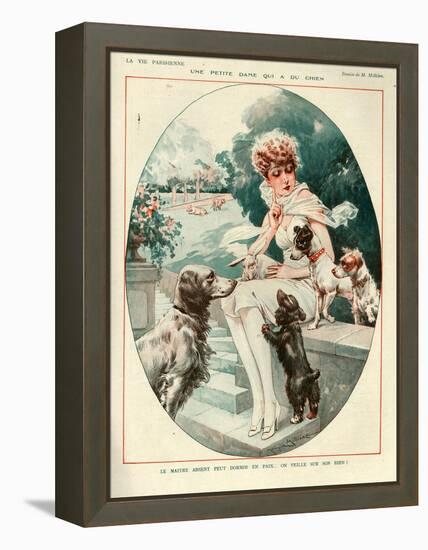 1920s France La Vie Parisienne Magazine Plate-null-Framed Premier Image Canvas