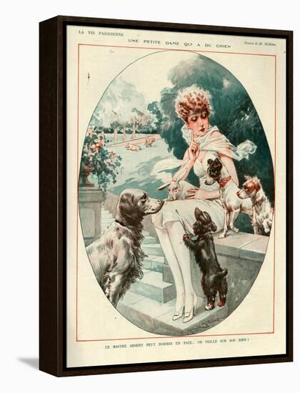 1920s France La Vie Parisienne Magazine Plate-null-Framed Premier Image Canvas