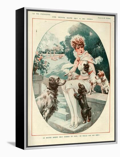 1920s France La Vie Parisienne Magazine Plate-null-Framed Premier Image Canvas