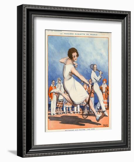 1920s France La Vie Parisienne Magazine Plate-null-Framed Giclee Print