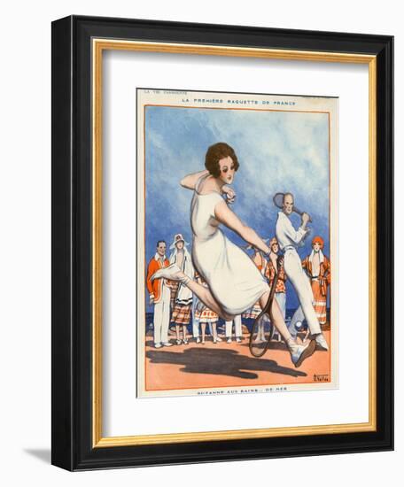 1920s France La Vie Parisienne Magazine Plate-null-Framed Giclee Print