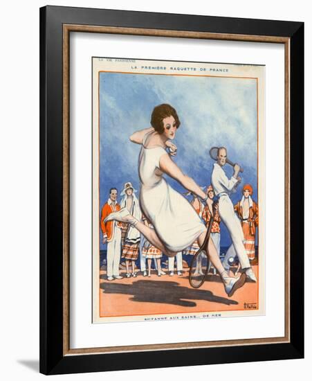 1920s France La Vie Parisienne Magazine Plate-null-Framed Giclee Print