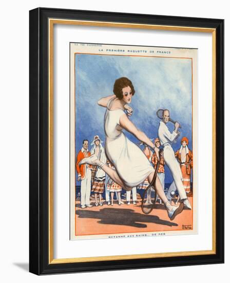 1920s France La Vie Parisienne Magazine Plate-null-Framed Giclee Print