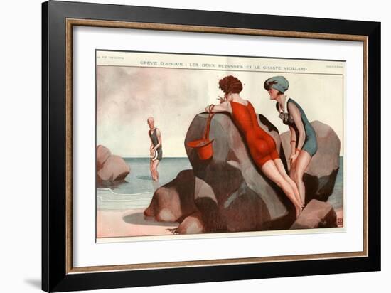 1920s France La Vie Parisienne Magazine Plate-null-Framed Giclee Print