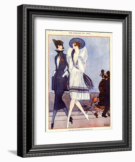 1920s France La Vie Parisienne Magazine Plate-null-Framed Giclee Print